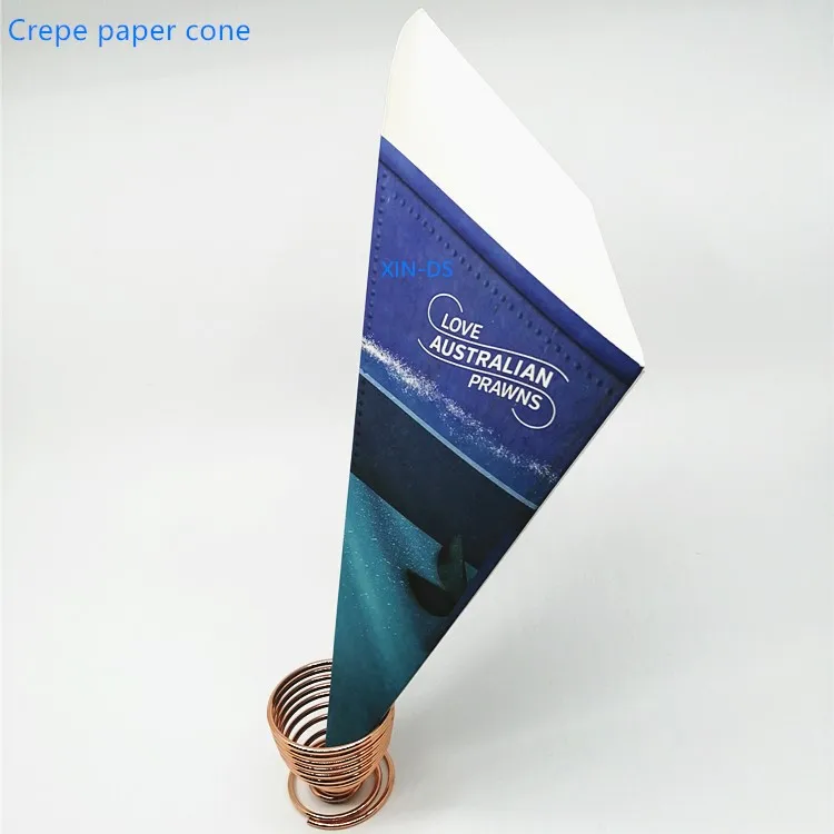 Paper cone paper  holder for french fries crepe  pancake food box food container