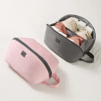 Cubo Organizer Per Lingerie Da Viaggio – Custodia Portatile Con Scomparti Per Reggiseni E Biancheria, Design Con Stampa Coniglietto