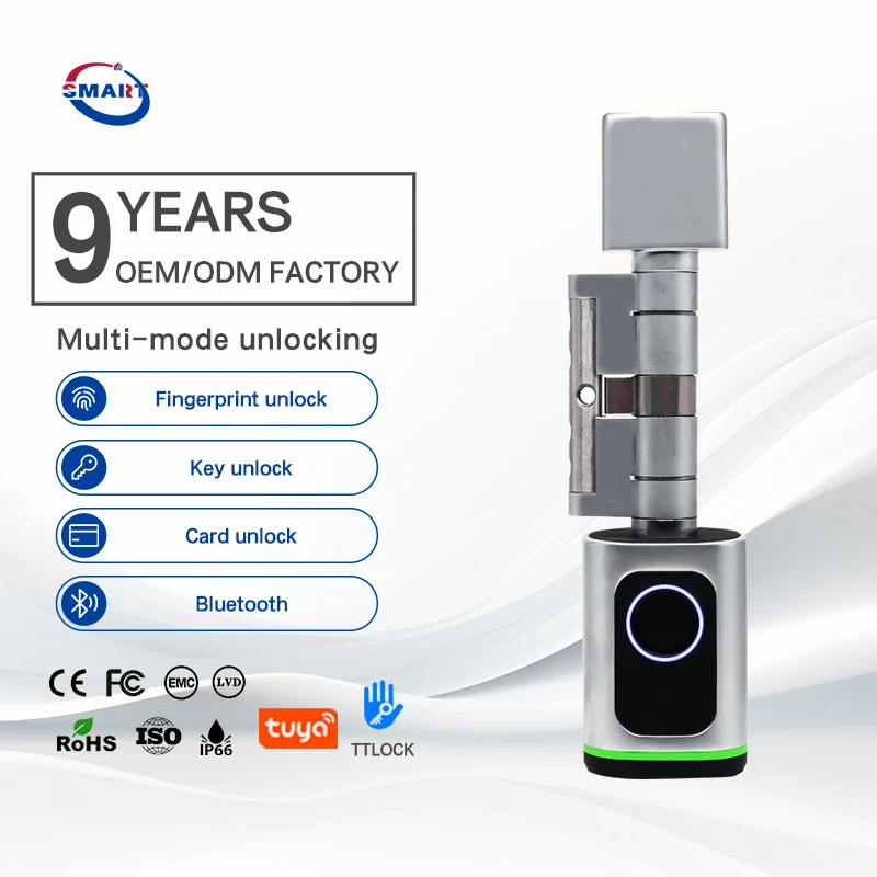 Smart Cylinder Lock Tuya Ttlock App Digital Door Lock Smart Intelligent ...