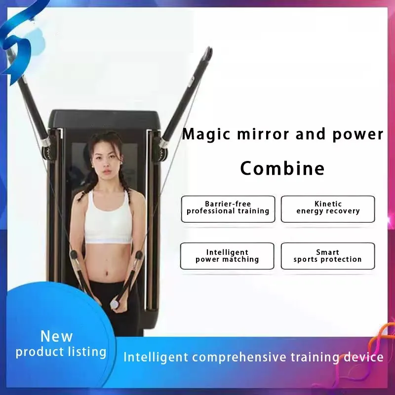Multifunction Adjustable Exercise Fitness Magic Mirror New Intelligent lcd Display Workout Station Home Gym Smart Training