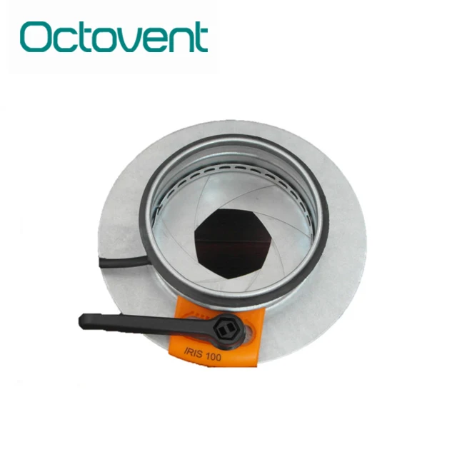환기 공기 나선형 덕트 액세서리 볼륨 조절 아이리스 에어 댐퍼