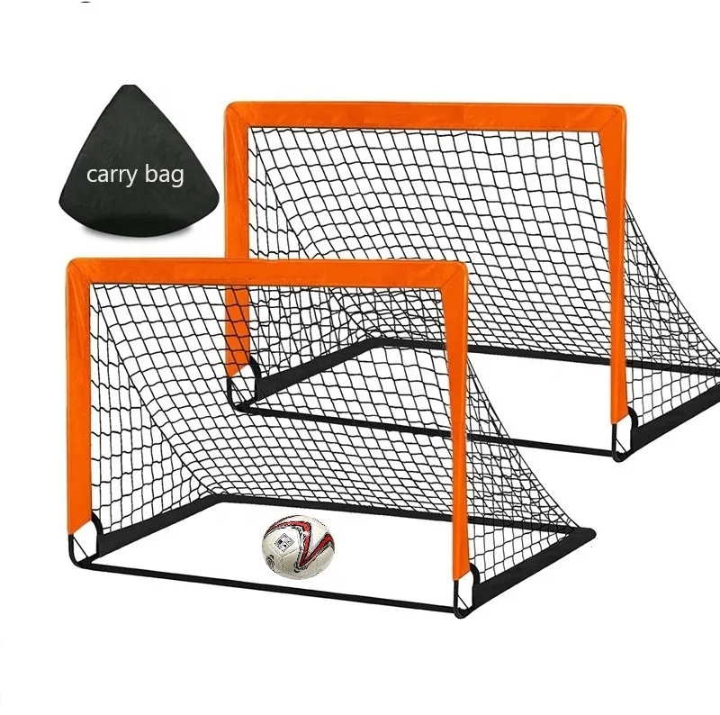 Factory Sale Portable Folding Removable Kids Soccer Goal Set Football Training Goal