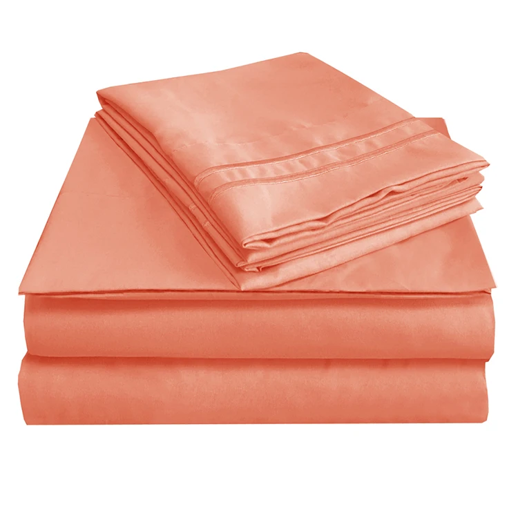 Mejoroom Soild Microfiber Bedding Bed Sheet Set hotel Sheets set Best Price Twin size Sheet Set