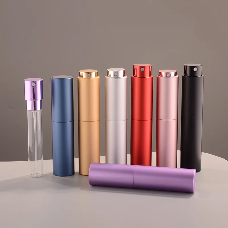MUB 5ml 8ml 10ml 15ml 20ml Twist up Perfume Atomizer Empty Mini Portable Travel Refillable Aluminum Perfume Spray Bottle