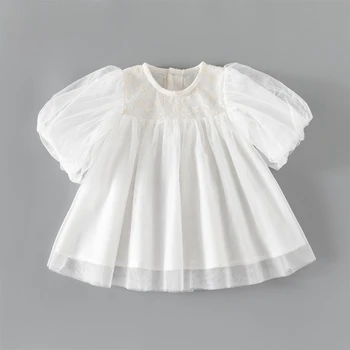 Infant newborn baby child dress Summer princess dress baby girl mesh skirt