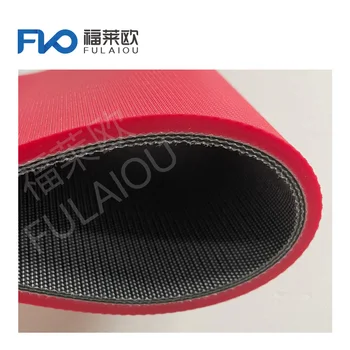 6.0mm Red rubber conveyor belt for ceramic conveyor belt machine