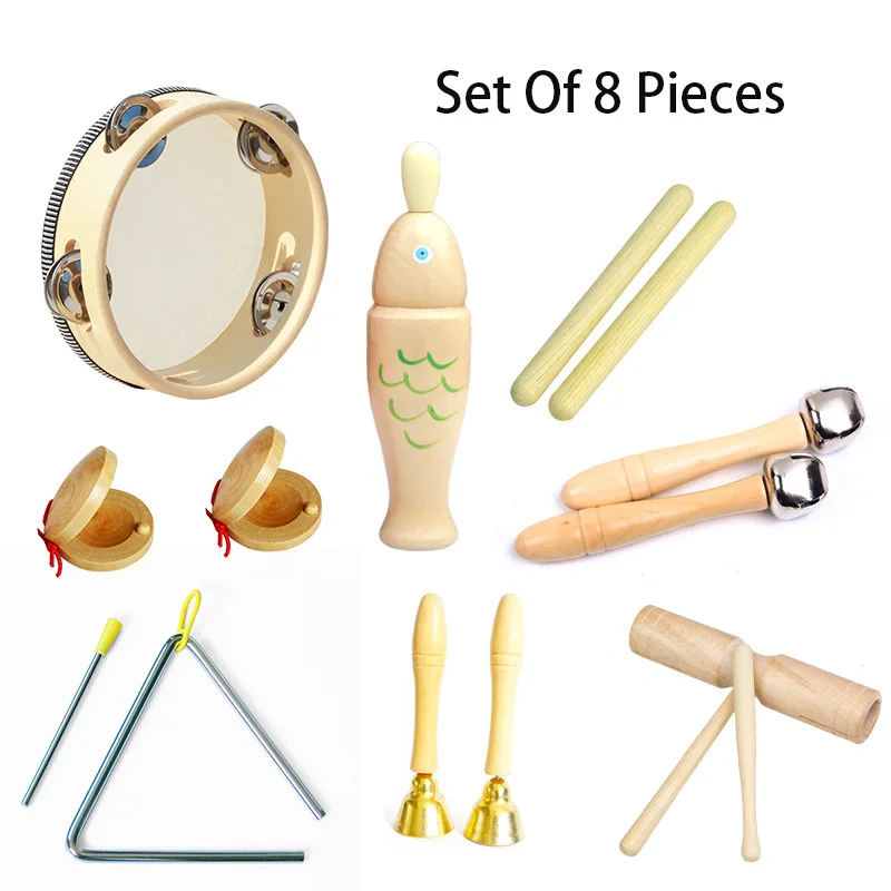Детские игрушки музыкальные инструменты деревянные дошкольное обучение перкуссионный
