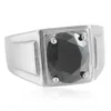 Steel-colored black gemstone (US grade)