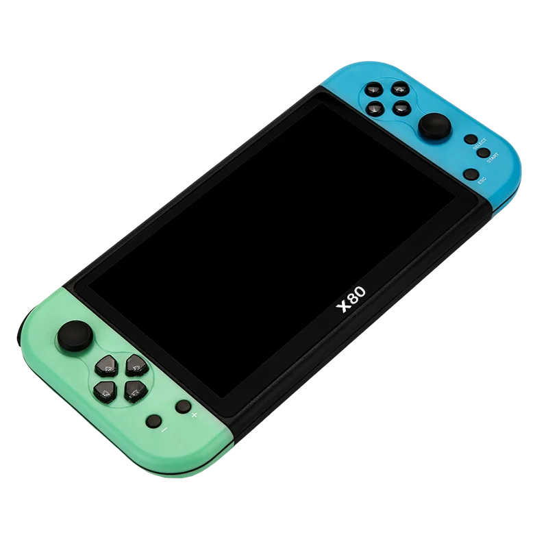 X80 Handheld Game Console - 7-Inch Kids Video Game Machine
