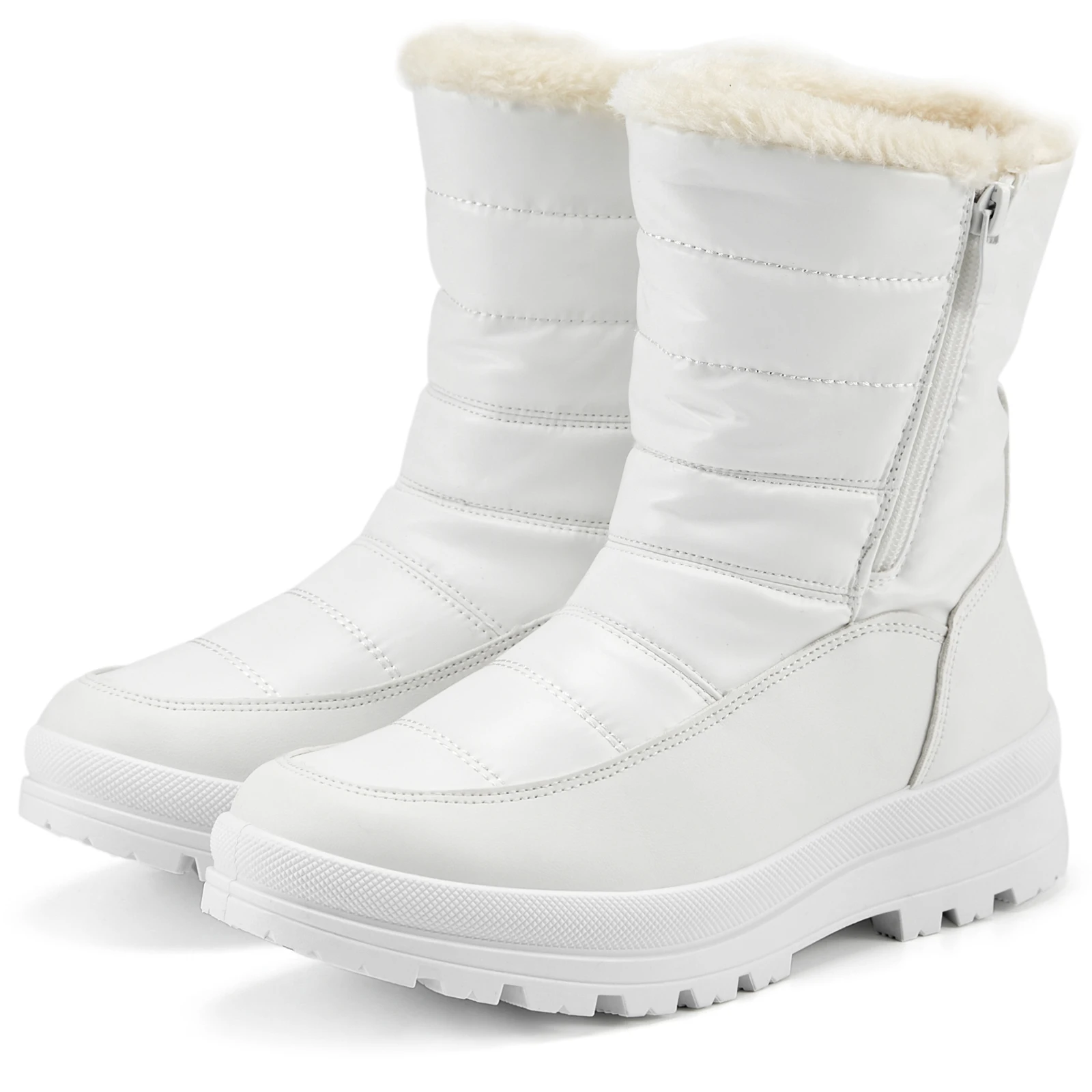 ladies velcro snow boots