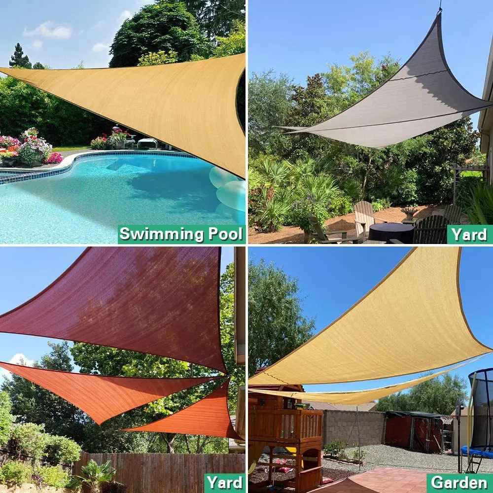 DD2154   Sunblock Net for Plants Canopy Sail Outdoor Car Swimming Pool Mesh Tarp Patio Garden Sun Shade Cloth