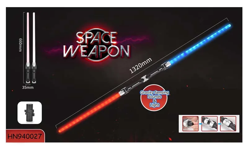 Детский светящийся в темноте игрушечный Электрический световой меч игрушка со светом и звуком