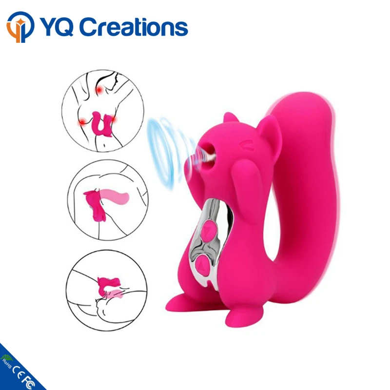 10 Frequency Handheld Wireless Squirrel Clitoral Sucking Vibrator Nipple Vibrating Massager Adult Sex Toys for Women