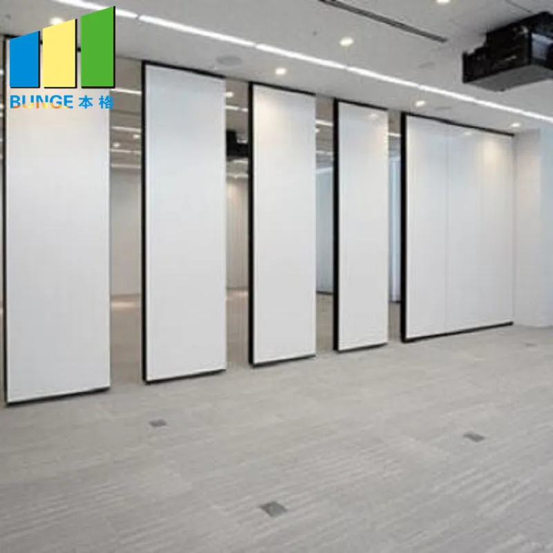 Conference Hall School Acoustic Melamine Foldable Adjustable Partition Moveable Walls Soundproof Sliding Door Operable Partition