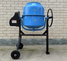 High Quality 180L-260L Electric Mini Vertical Mixer Small Movable Portable Cement Concrete Drum 220V Factory Direct Wholesale