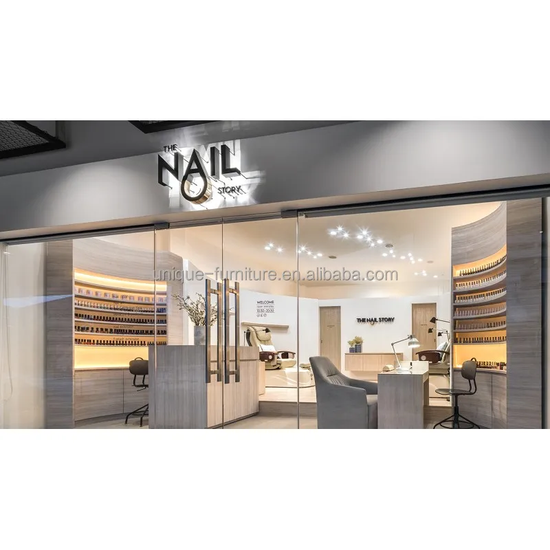 Beauty Shop Wig Display Showcase Furniture Modern Design