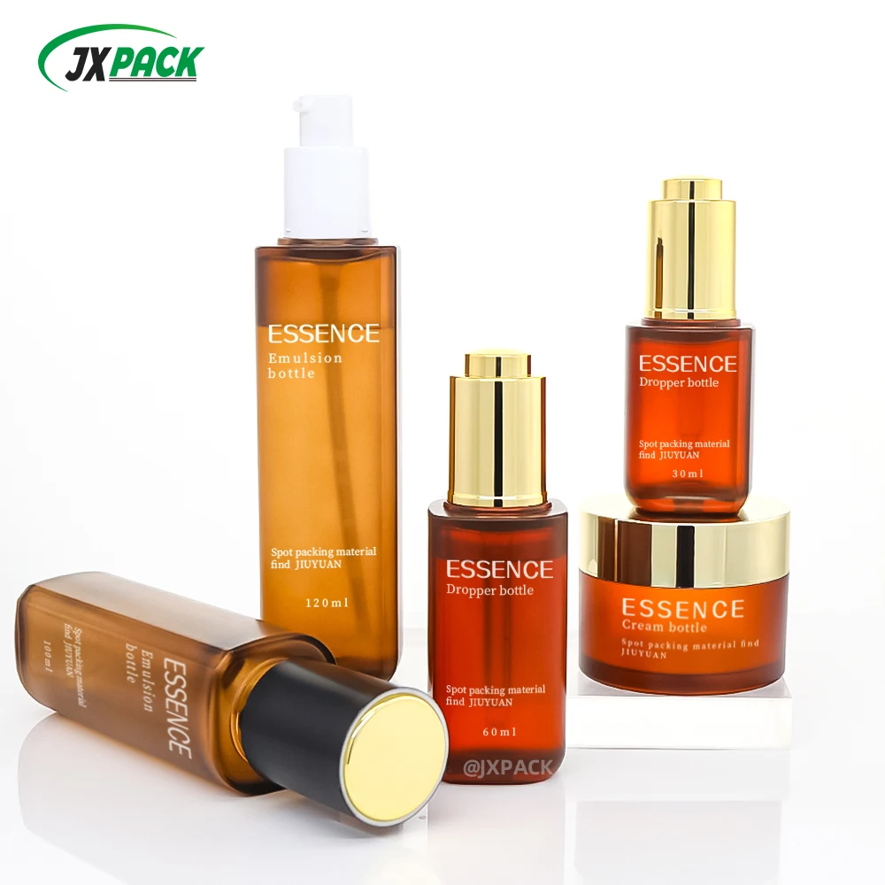 PET Thick Wall 30 60 100 120ML Body Wash Body Lotion Eyelash Shampoo Horizontal Shoulder Bottle Body Cream Container