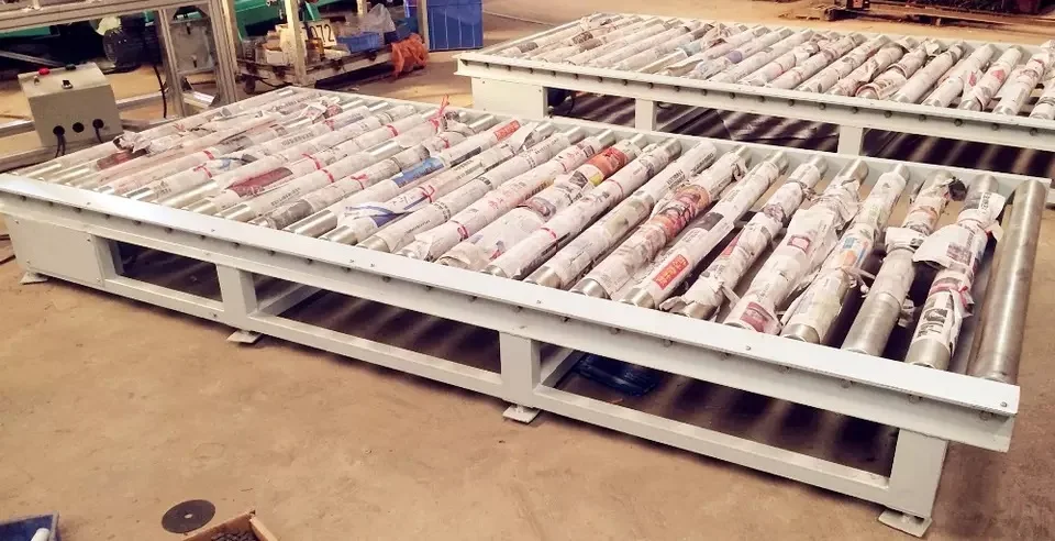 Hongrui Factory Direct Sale Material Handling Roller Conveyor For Drum