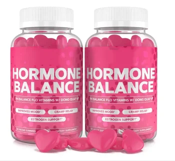 Hormone Balance for Women Flo & PMS Relief Gummies Dong Quai & Cranberry Gummy Vitamin Complex Menstrual Cramp Relief