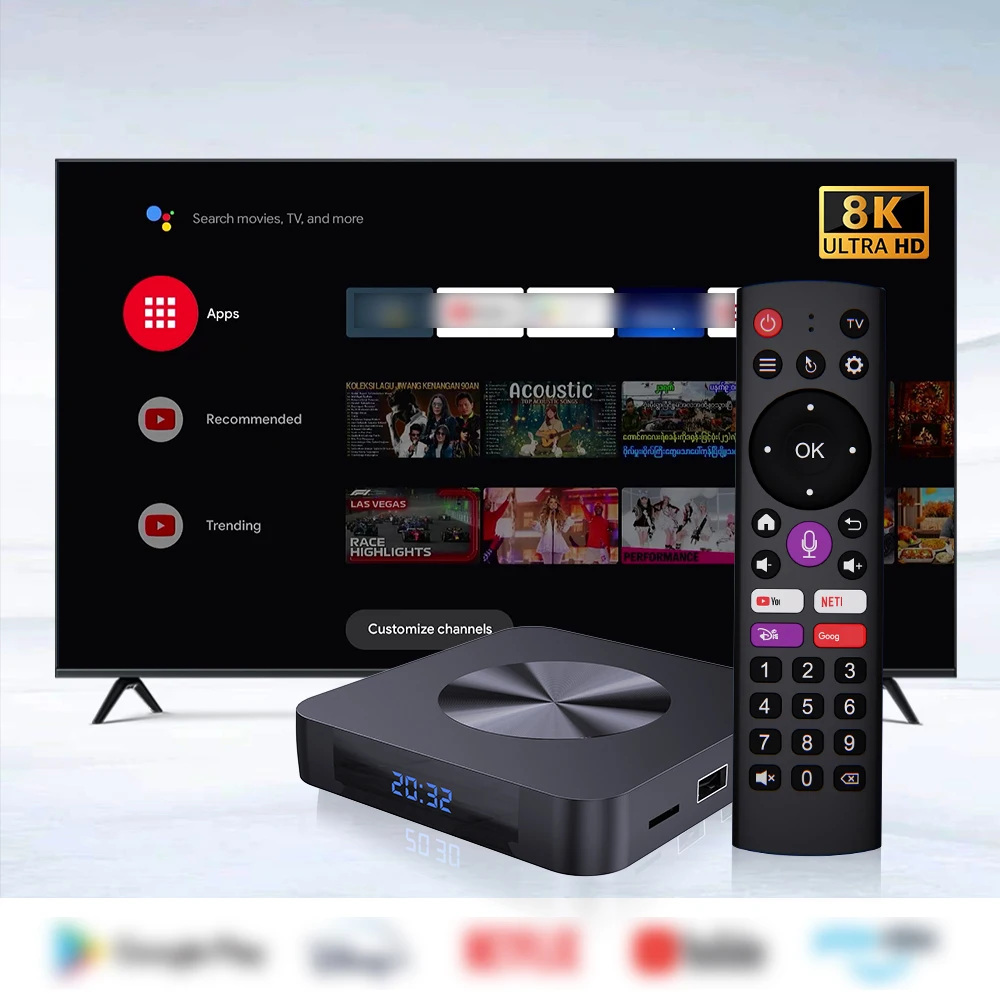 Topleo I96 Z8 Plus Android TV Box - 8K Certified Smart Set Top Box