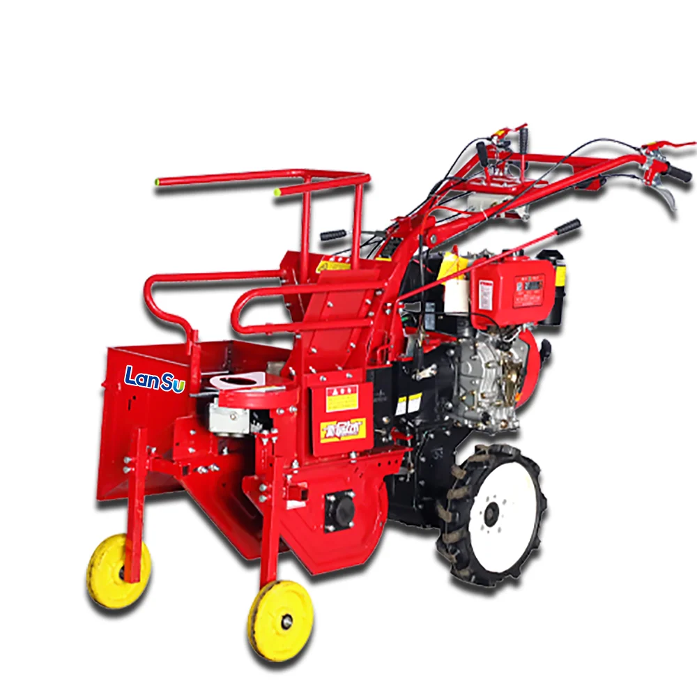 Corn Harvester Tiller Small Cosechadora De Maize Moissonneuse Mais