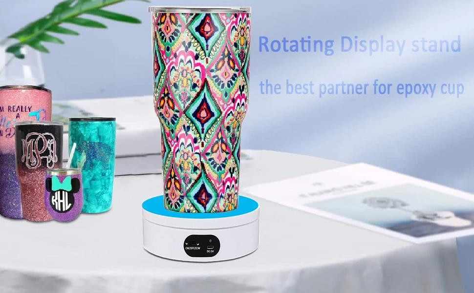  Turner Cup Rotating Display Stand for Epoxy Glitter
