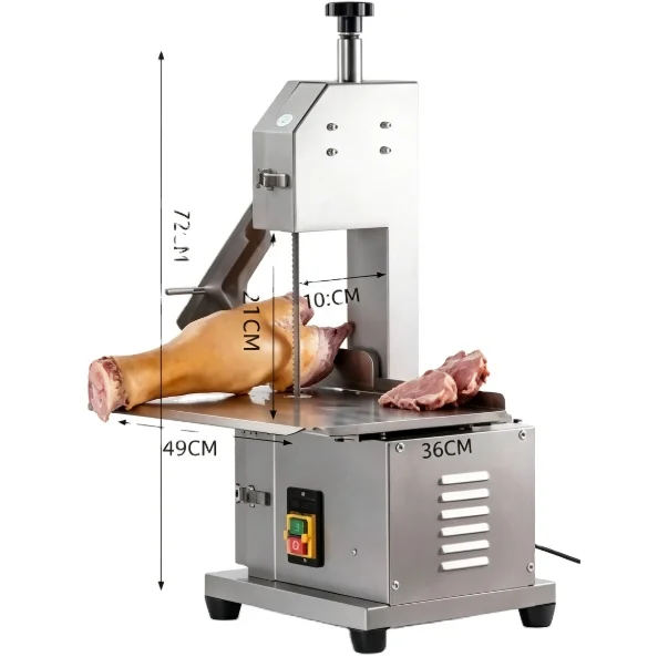 TEBAK Best-selling Automatic Commercial Meat Processing Machine, Bone Saw Cutter, Efficient Frozen Meat Cutter
