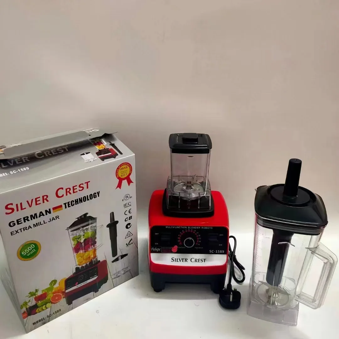5500W Multifunction Blender for Smoothies, Ice Crush, Soup 6 Blade Stainless Steel Jar, Perfect Kitchen Assistant