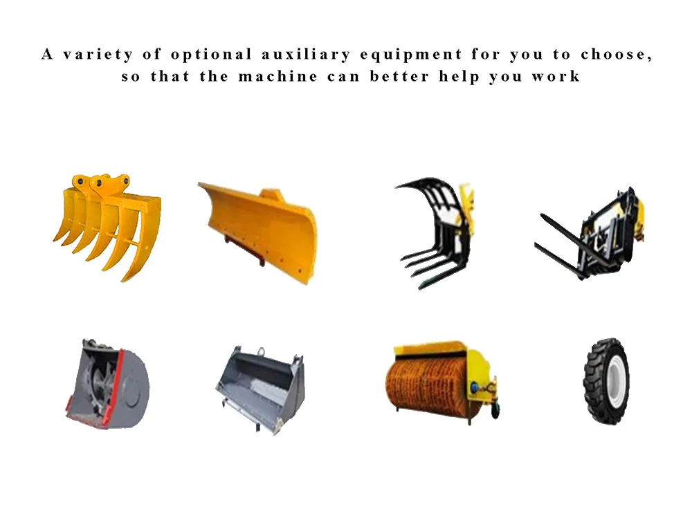 Free Shipping Epa Engine Wheel Loader Mini Backhoe Excavator Loader 4x4