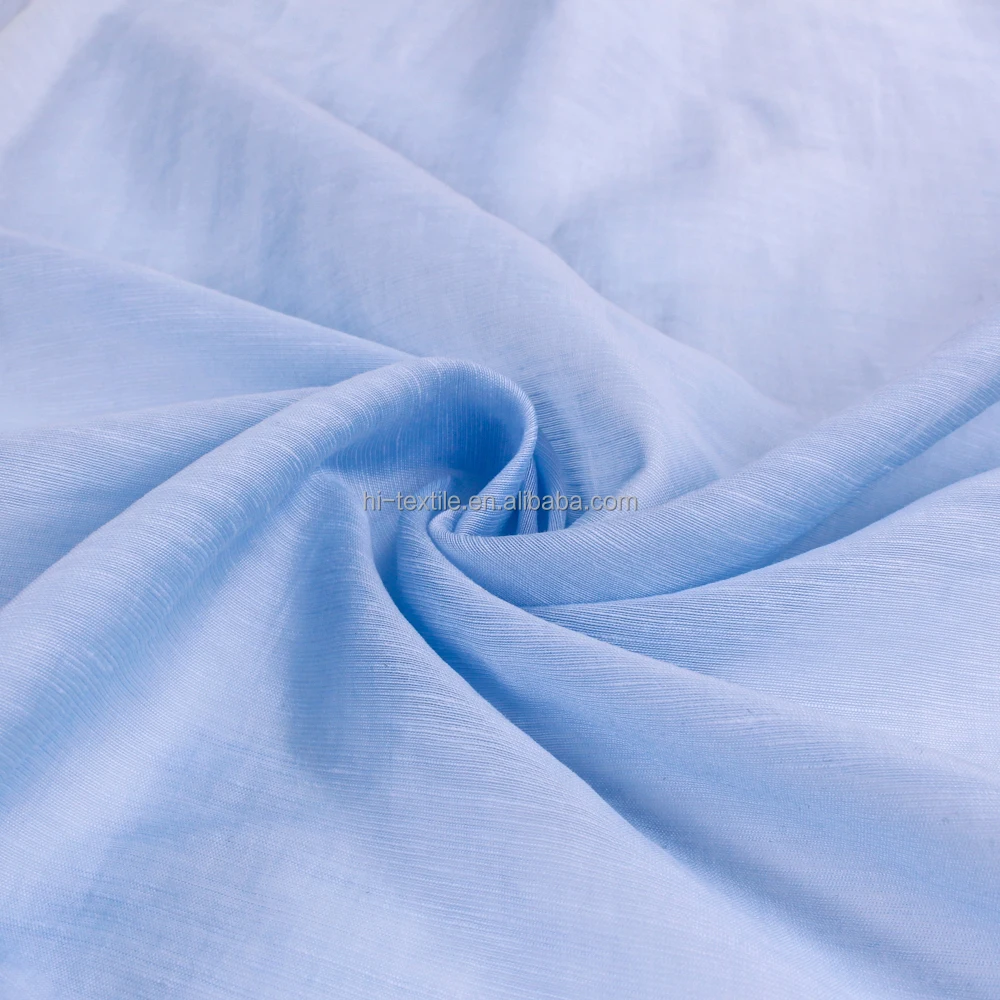 Organic Lenzing Lyocell Hemp Linen Sheer Nylon Jersey Fabric Bamboo