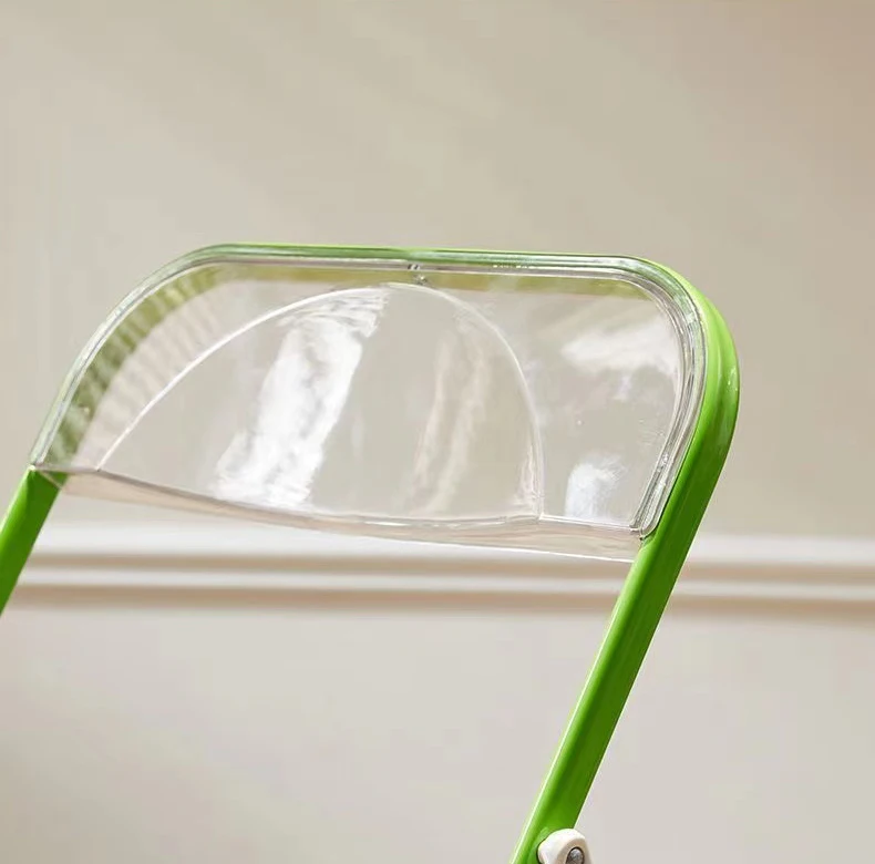 Popular Style Modern Living Home Meeting Bedroom Hotel Folding chair Antique Acrylic Folding Furnishings Chair
