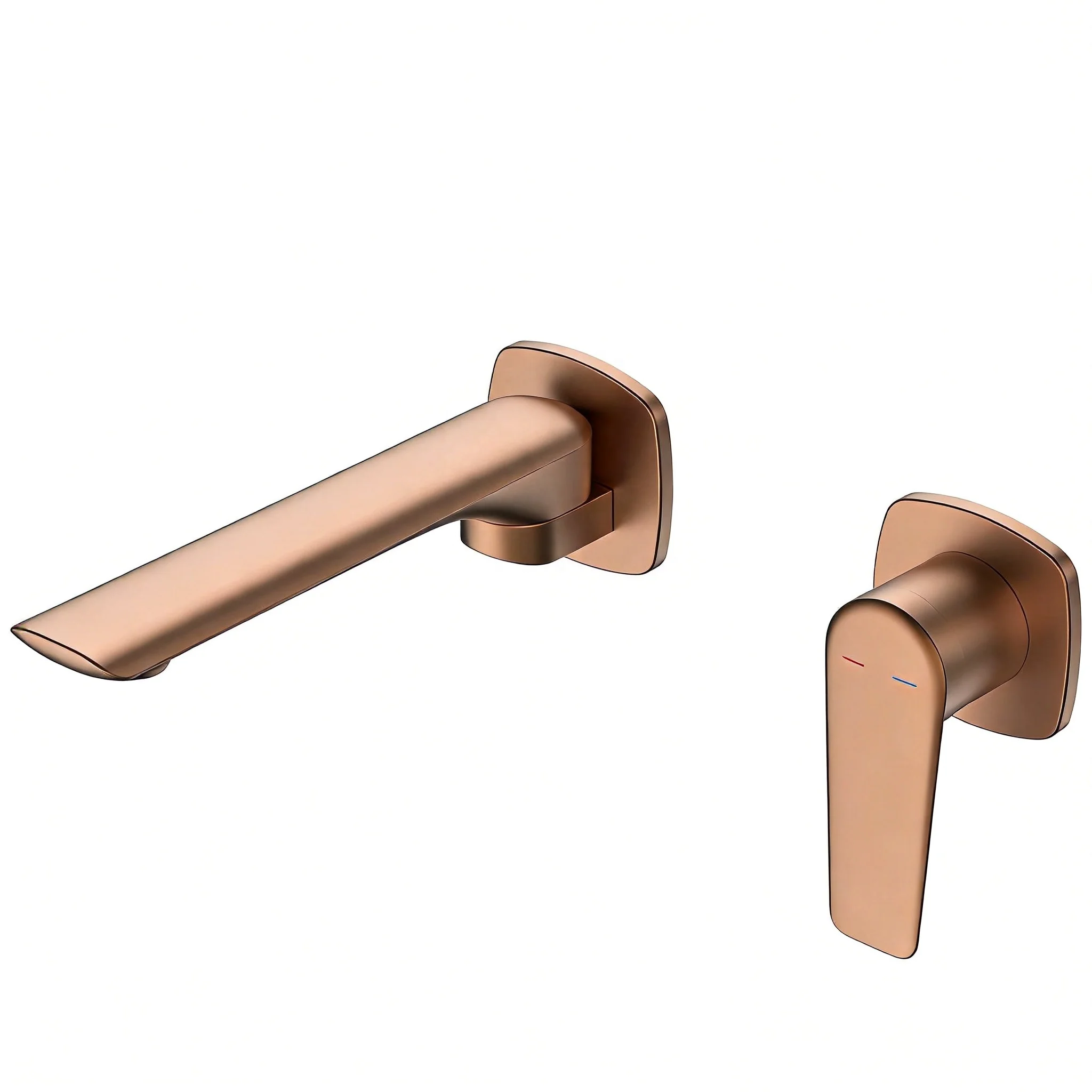 Maestro Spectrum Minimalist Concealed Wall Mounted Basin Faucet with 59A Brass Body and Weixin Ceramic Valve for Luxury Hotels