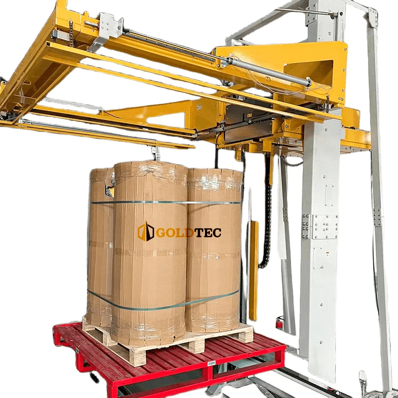 Automatic Stack Strapper Fully Automatic Pallet Strapper Horizontal Strapping Machine for Pallet ...