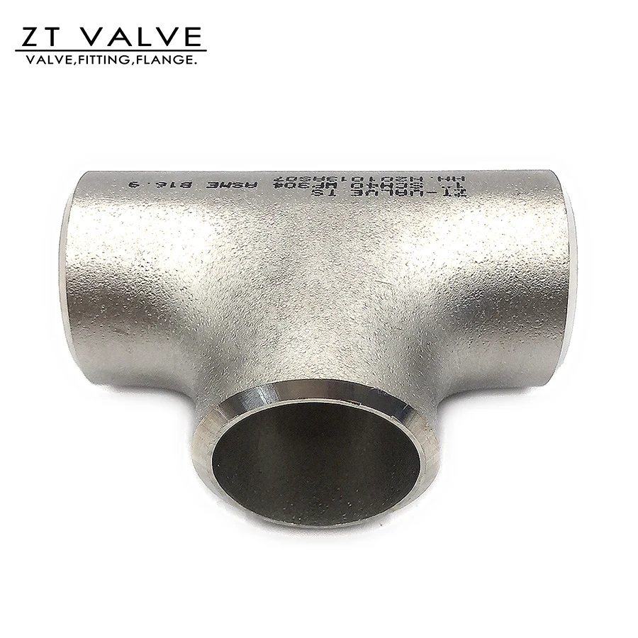seamless asme b16.9 stainless steel tee socket weld butt weld pipe fittings