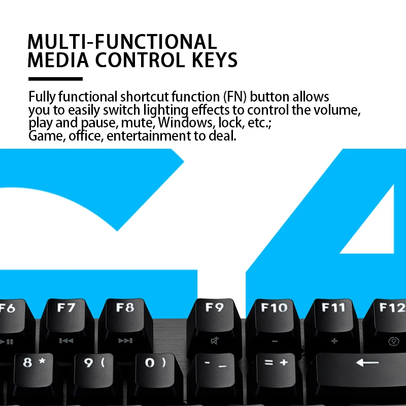 Logitech 104 Logitech G412 TKL Mechanical Gaming Keyboard, USB Wired, 87/104 Keys ...