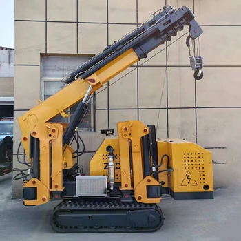 Telescopic Swing Boom CE Standard 8 ton spider crane specs removable hydraulic crawler mini spider crane