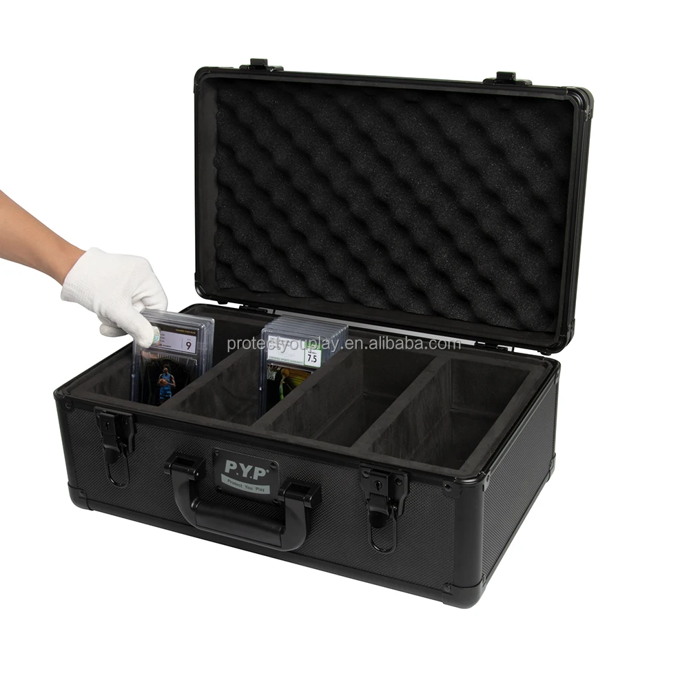 Graded Card Case for 120+ CSG Graded Sports Cards - Waterproof Storage Box  with 4 Rows, Ideal for Magic the Gathering and Sports Cards