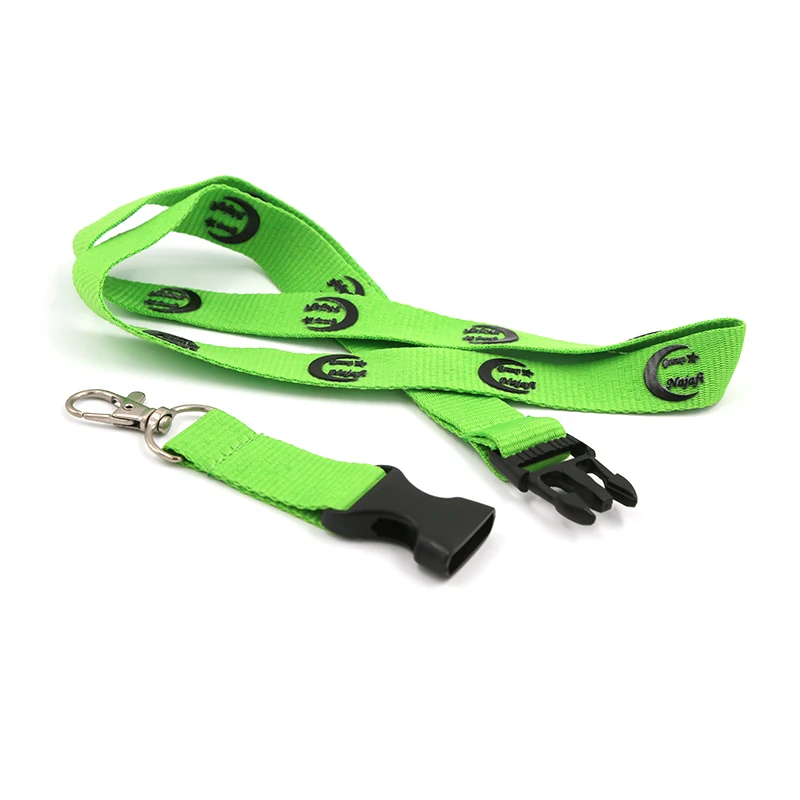 Polyester material keychain custom lanyard with logo