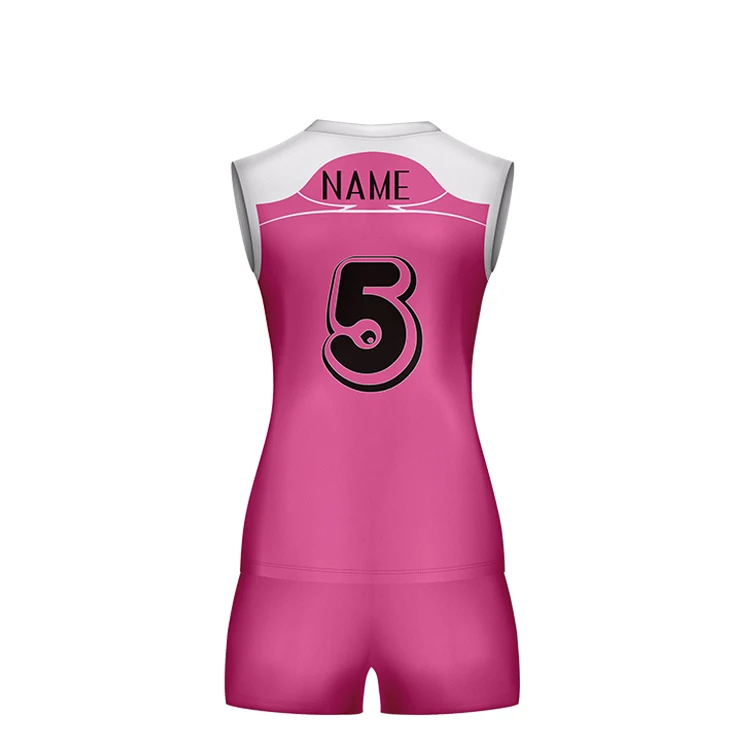 2024 Latest Design Sublimation Custom Volleyball Uniforms Active Wear Volleyball Plain Volleyball Jersey