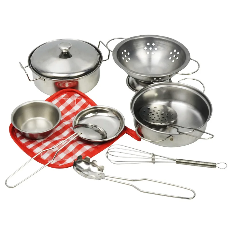 metal cookware play set