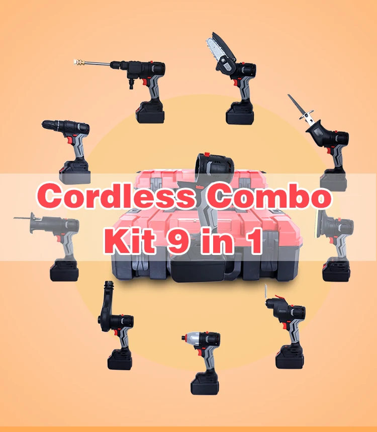Wholesale Price Tools Set 20v 5 In 1 Multi Head Power Cordless Combo Set