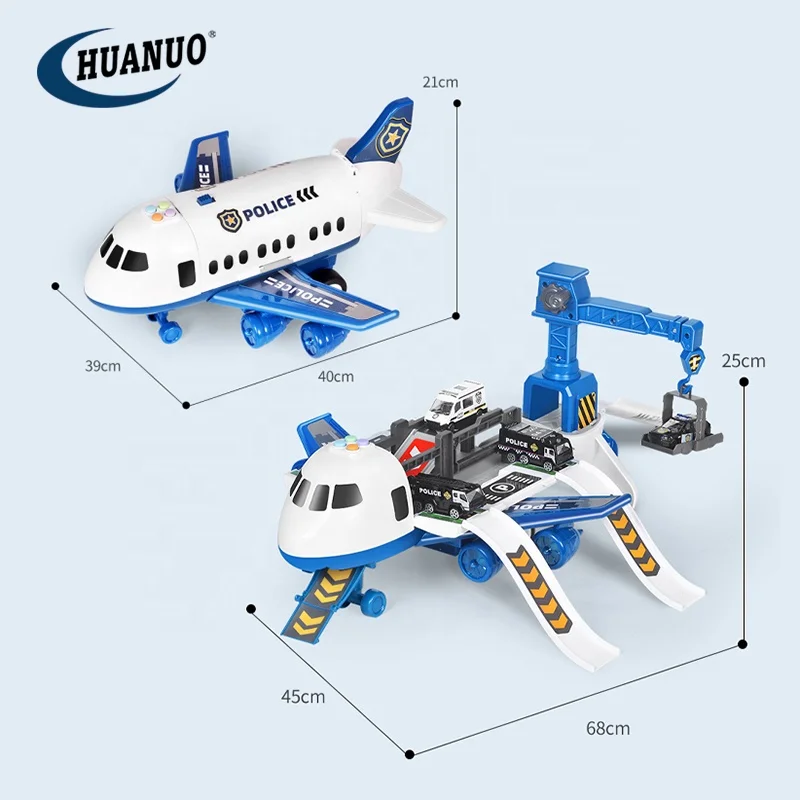 Herefun Lot De Véhicules Jouets – Avion, Hélicoptère Et Voitures De Sport, Jeu Éducatif Pour Enfant, Cadeau Anniversaire Garçon