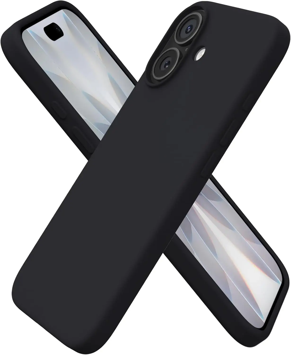 Laudtec For Premium Business Silicone Case Shockproof with Full Edge Coverage Reinforced Corners for iPhone 17 Pro Max,black