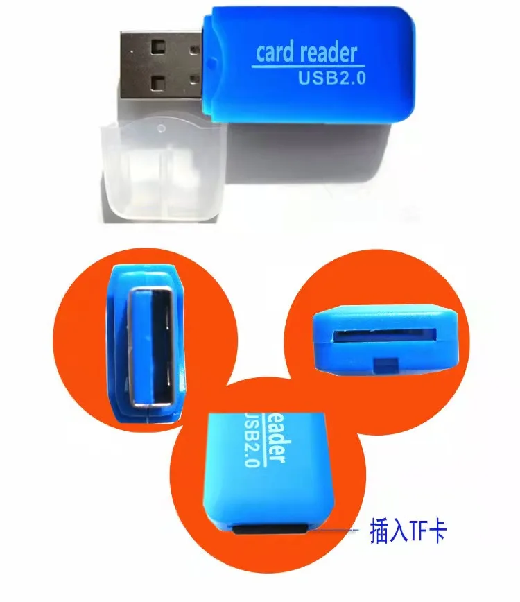 Лидер продаж, многофункциональный считыватель карт памяти USB 2,0, высокоскоростной адаптер для кардридера M2 SD DV TF