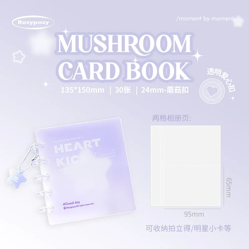 Binders Aesthetic - INS Transparent Arylic Hardcover Card Binders