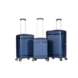 Unisex Retractable Trolley ABS Luggage Set 4-Wheel Modern Luxury PC Suitcase TSA Waterproof Factory Manufacturer's Bag Packaging