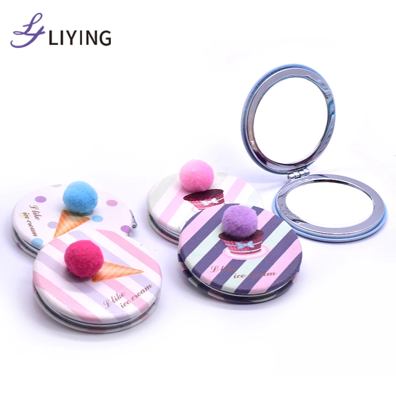 Factory Custom Logo Portable Pocket Purse Mirror Compact Mirrors