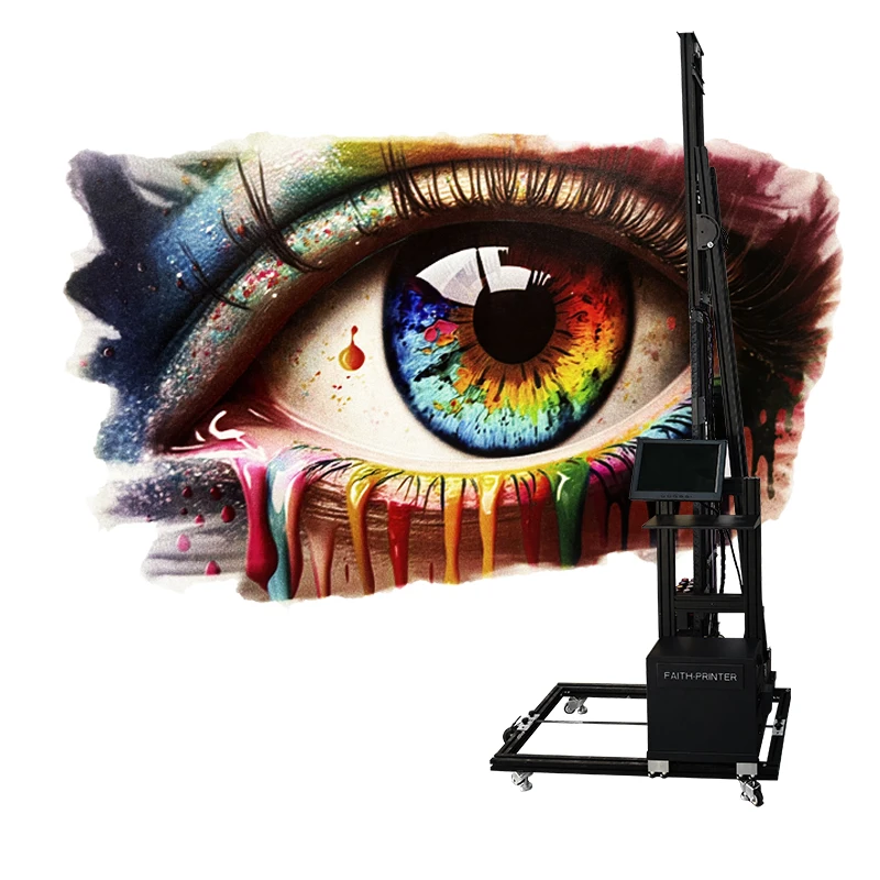 Faith New Customized 3d Wall Inkjet Printer Vertical Printing Machine for Printing Background on Wall