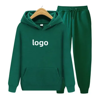 Wholesale Custom Logo Fashion Sport Suit Mens Sweat Pants Hoodie Set Tracksuit for Men Sportswear