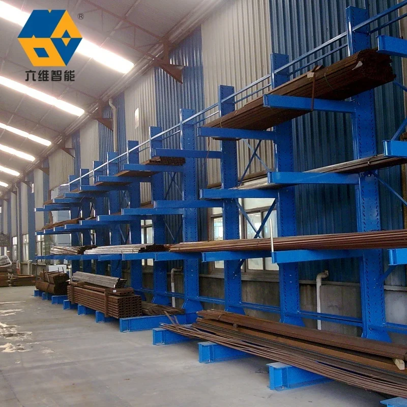 창고용 고강도 조절 가능 스틸 산업용 튜브 카펫 캔틸레버 저장 랙